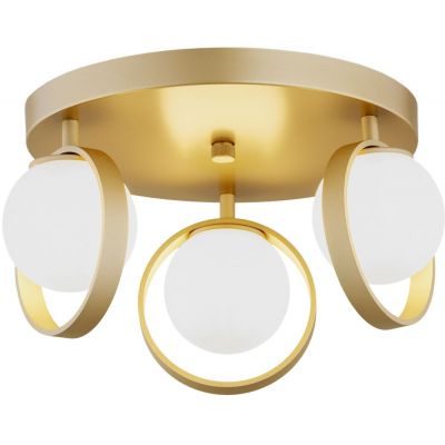 Argon Saturnia lampa podsufitowa 3x6W opal mat/złoty 6248