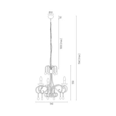 Argon Diadema lampa wisząca 3x7W biały 6271