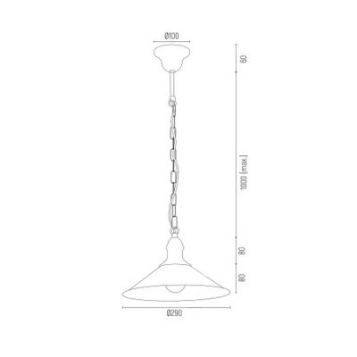 Argon Erba lampa wisząca 1x15W czarny 631