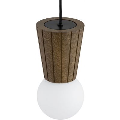 Argon Volante lampa wisząca 3x6 W drewno-opal 6358