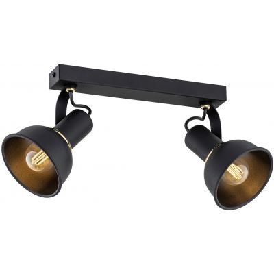 Argon Twist lampa podsufitowa 2x7W czarny 7037