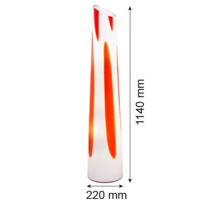 Argon Polonia lampa stojąca 2x15W biały/czerwony 7042