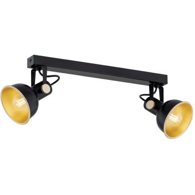 Argon Lenora lampa podsufitowa 2x7W czarny/złoty 7142