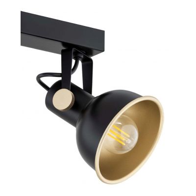 Argon Lenora lampa podsufitowa 2x7W czarny/złoty 7142