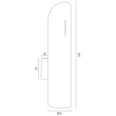 Argon Akron Plus kinkiet 2x6 W czarny 7232