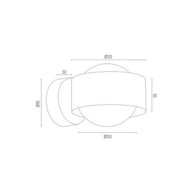 Argon Massimo Plus kinkiet 1x6W opal mat/biały 8057