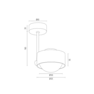 Argon Massimo Plus lampa podsufitowa 1x6W opal mat/biały 8058