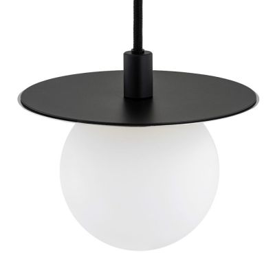 Argon Trevi lampa wisząca 1x6W opal mat/mosiądz/czarny mat 8240