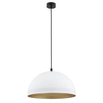 Argon Bonita lampa wisząca 1x15W biały/złoty 8241