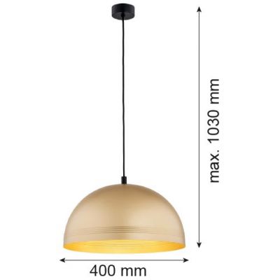 Argon Bonita lampa wisząca 1x15W złoty 8245