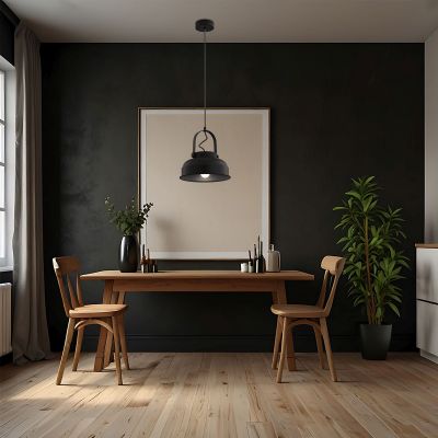 Argon Dakota lampa wisząca 1x15W czarny 8285