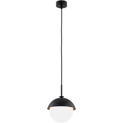 Argon Cappello lampa wisząca 1x15W opal mat/czarny 8295