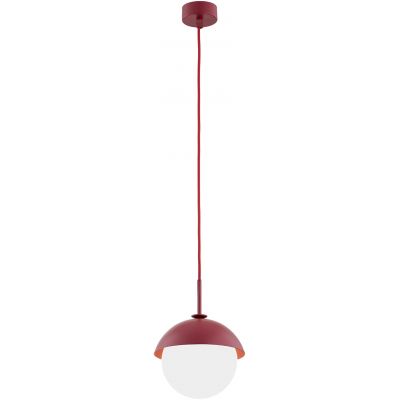 Argon Cappello lampa wisząca 1x15W opal mat/czerwony 8296