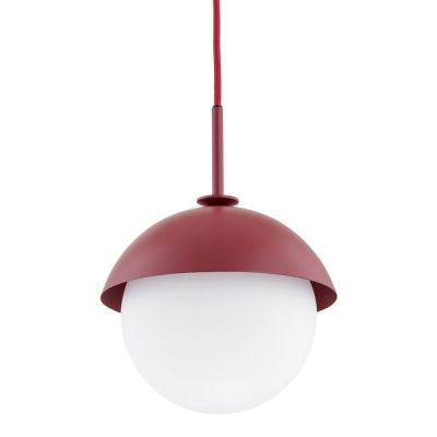 Argon Cappello lampa wisząca 1x15W opal mat/czerwony 8296