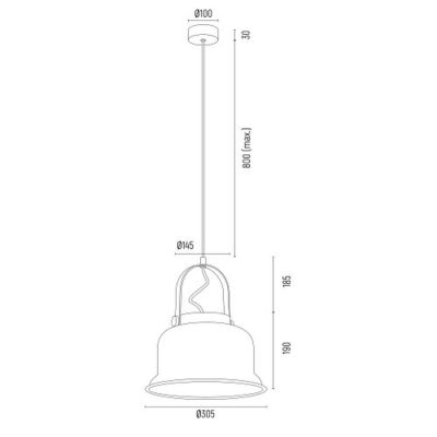 Argon Palmer lampa wisząca 1x15W złoty 8300