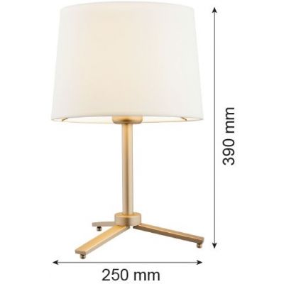 Argon Cavalino lampa stołowa 1x15W biały/złoty 8318
