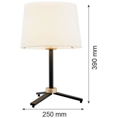 Argon Cavalino lampa stołowa 1x15W biały/czarny 8319