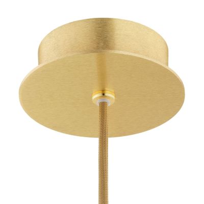 Argon Almiros lampa wisząca 1x15W biały/mosiądz szczotkowany/złoty 8447