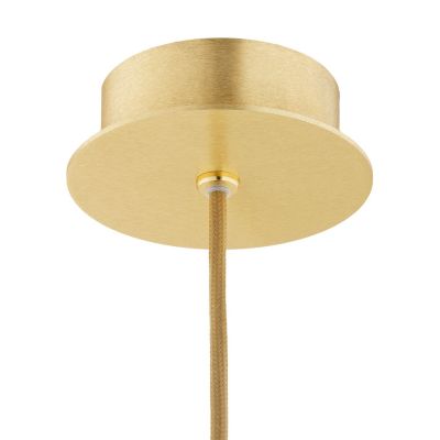 Argon Almiros lampa wisząca 1x15W biały/mosiądz szczotkowany/złoty 8448