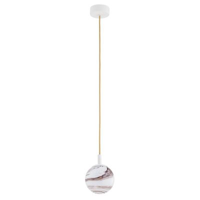Argon Almiros lampa wisząca 1x7W biały/złoty/brązowy 8451