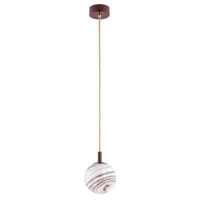 Argon Almiros lampa wisząca 1x7W biały/złoty/brązowy 8452