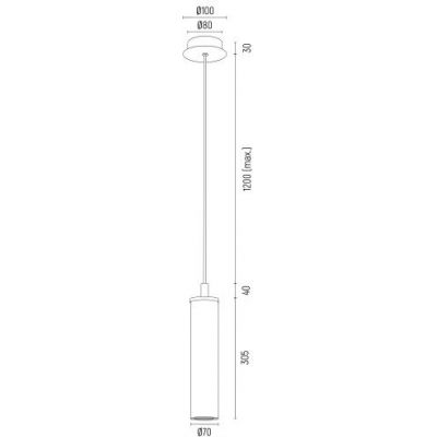 Argon Hampton lampa wisząca 1x7 W mosiądz 8489