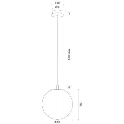 Argon Paloma lampa wisząca 1x15 W mosiądz 8513