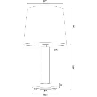 Argon Hampton lampa stołowa 1x15 W fioletowa 8543