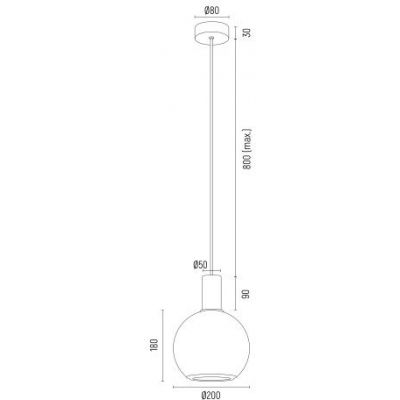 Argon Sagunto Plus lampa wisząca 1x15 W biała 8564