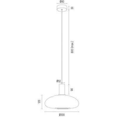 Argon Sagunto Plus lampa wisząca 1x15 W biała 8565