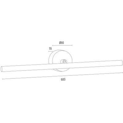 Argon Miriam kinkiet 1x10,8 W czarny 8597