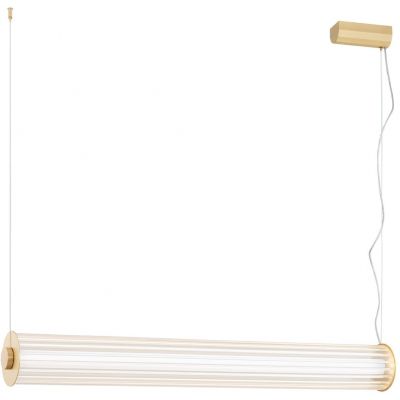 Argon Hampton lampa wisząca 1x90 W mosiądz-przezroczysta 8624