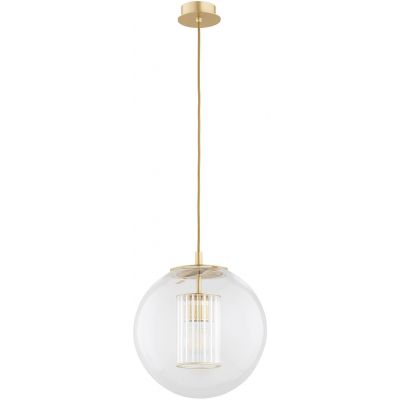 Argon Hampton lampa wisząca 1x15 W mosiądz-przezroczysta 8626