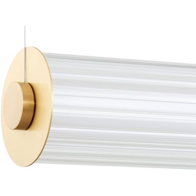 Argon Hampton lampa wisząca 1x60 W mosiądz-przezroczysta 8627