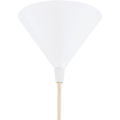 Argon Kegel lampa wisząca 1x15 W biała-drewno 8629
