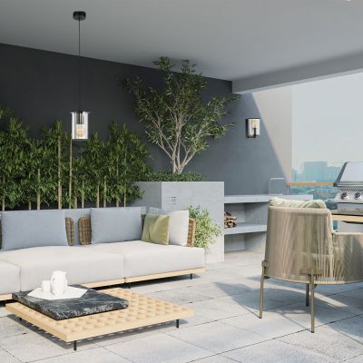 Argon Norfolk kinkiet zewnętrzny 1x15 W czarny 8748