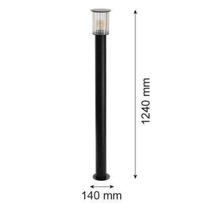 Argon Norfolk lampa stojąca zewnętrzna 1x15 W czarna 8750