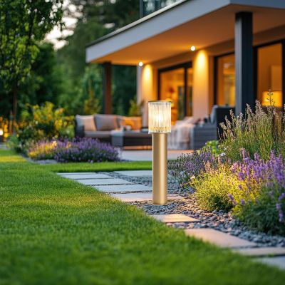 Argon Norfolk lampa stojąca zewnętrzna 1x15 W złota 8753