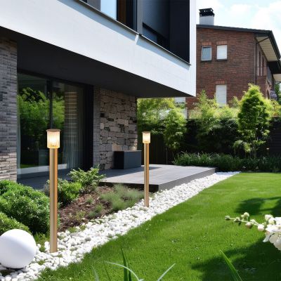 Argon Norfolk lampa stojąca zewnętrzna 1x15 W złota 8754