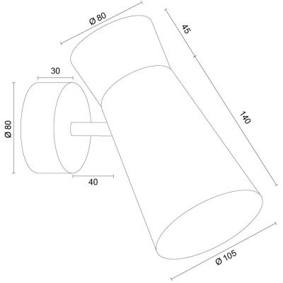 Argon Lord kinkiet 1x7 W złoty 8764