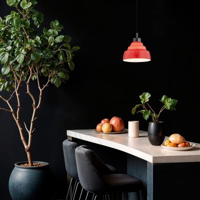 Argon Ventura lampa wisząca 1x15 W czerwona-tytan 8776