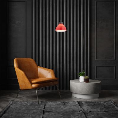 Argon Ventura lampa wisząca 1x15 W czerwona-tytan 8776