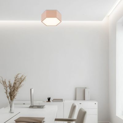 Argon Libero plafon 1x12 W różowy 8782