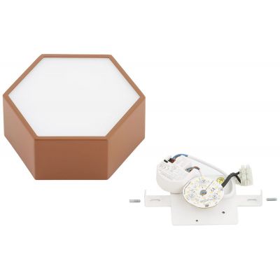 Argon Libero plafon 1x12 W brązowy 8783