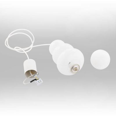 Argon Orlando Plus lampa wisząca 1x6 W biała-opal 8785