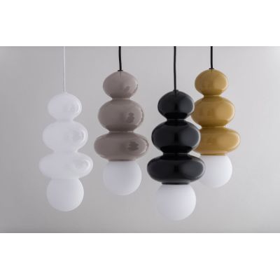 Argon Orlando Plus lampa wisząca 1x6 W czarna-opal 8788