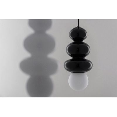 Argon Orlando Plus lampa wisząca 1x6 W czarna-opal 8788