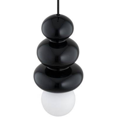 Argon Orlando Plus lampa wisząca 1x6 W czarna-opal 8788