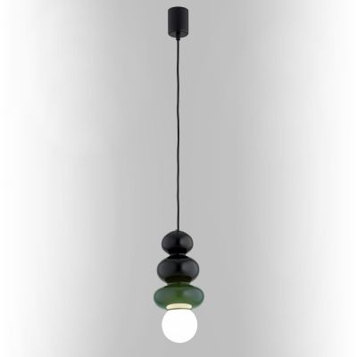 Argon Orlando Plus lampa wisząca 1x6 W czarna-opal 8788