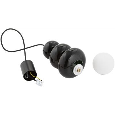 Argon Orlando Plus lampa wisząca 1x6 W czarna-opal 8788